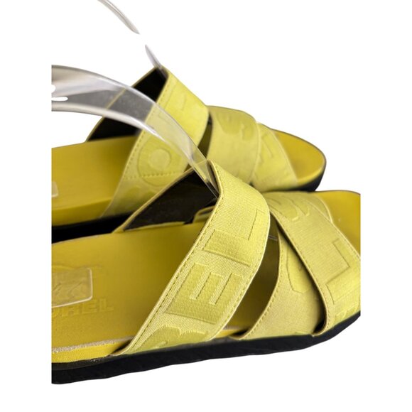 Sorel Womens Roaming Sport Slide Sandals Yellow Bolt & Black Casual Wear - Picture 9 of 15